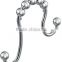 Rustproof Stainless Steel 12 Piece Double Shower Curtain Rings                        
                                                Quality Choice