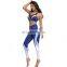 Athletic Wear Yoga Pants Clothes Girl Activewear Gym Bra and Fitness Wear Athletic Wear Leggings Clothing Print Set