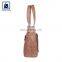 Matching Stitching Vintage Style High Quality Swiss Cotton Lining Women Genuine Leather Handbag at Wholesale Price