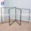 Mobile black garment rack low indoor clothes rail airer