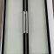 Frameless glass door for display cooler narrow aluminum frame short handle