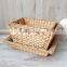 Hot Selling Set of 3 Vintage Wicker Baskets, Tapered basket, Water hyacinth wicker basket