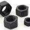 Carbon Steel Hexagon Lock Nut Black Plating Type With Fine Thread