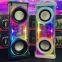 última moda creativa de mecha, altavoz portátil y cool RGB dual transparente Bluetooth 5.3 inalámbrico para iPhone 13/14 y para S22