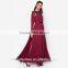 Fashion women high quality islamic clothing women dress with long sleeve muslim dress D239