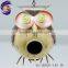 metal glow in dark crow bird house for garden ornament