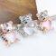 New Fashion Ladies Girls Golden Plated Rhinestones Opal Cute Animals Style Brooches