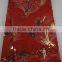 African raw silk george fabric sequin embroidery fabric lace for lady dress GP1002