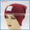 Wholesale Custom Red Unisex Knit Hat Beanie