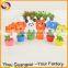 Wooden flower pot decoration items table card holder