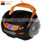 Fancy Multicolor Orange Bluetooth Radio Clock CD Boombox
