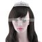 Women's head jewelry white gold plated crystal imperial crown bridal hair accessories
