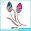 Yiwu Beautiful Flower Gold Jewelry Korean Rhinestone Brooch