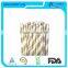 Party decoration cute gold striped paper drinking straw