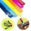 Double sided adjustable tape hook and loop fastener strap cable ties