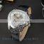 New Mens Watch Top Brand Luury Skeleton Hollow Automatic Mechanical Leather Strap Watch Men Reloj Hombre 5911K