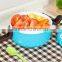 Single wall bento lunch box with handle/Plastic lunch box/Food container/Food Jar