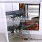 REPON Slide Chrome Basket Kitchen Wire Corner Shelf