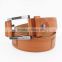 Fashion mans printed leather belt for jeans with special buckles manufacturers