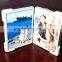 cheap aluminum double folding photo picture frame