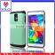 Combo materails card hold touch armor hybrid case for samsung note 4 with mirror