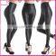 Wholesale Solid ColorHigh Waist Elastic Sexy PU Leather Fitness Leggings