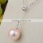 Fresh Water Pearl Jewelry,Fashion Pearl Necklace With 925 Pure Silver Chain