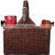 A Large Number of Spot Wholesale Leather Gift Basket Basket of Food Packaging Basket of Moon Cake Basket