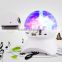 1000mah super bass portable round colorful led disco light active stereo bluetooth speaker with bulit in TF card function