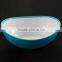 Elliptical shape plastic salad bowl 500ml
