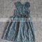 New style infant girl's cotton ruffle floral print little kids romper for wholesale