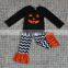 NEW ARRIVING TODDLER GIRLS STRIPES RUFFLE WITCH OUTFITS WHOLESALE