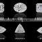 Design new coming cz stones rough gemstone bangle