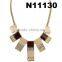 fashion rectangle shaped statement necklace gold necklaces jewelry 2015