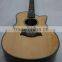 Weifang Rebon 39 Size Cutaway Taylo Real Abalone Inlay Acoustic Guitar