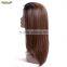 Brown Color Synthetic Hair Wigs Women's High Temperature Fiber Medium Lace Front Wig