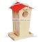 Trade assurance Painted garden decorative pine wood bird house