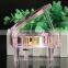 2016 wholesale new pink crystal glass grand piano
