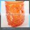 Best Selling Colored Thick Glass Votive Candle Holders Owl Custom Glass Candle Jars