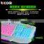 7colors LED backlight computer keyboard USB wired professional laptop gaming keyboard--LK612--Shenzhen Ricom