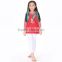 2016 hot sales children's Christmas pajamas 2 pieces red top and white pants boutique Christmas outfits