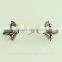 Cute bee design rhinestone crystal metal stud earring