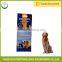 Designer classical pet dog food bag with resealable zipper