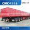 CIMC heavy duty carbon steel 3 axles side dump semi trailer