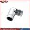 Swival glass support clamp for wall mounting glass shower door support tube bar