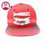ombre color brim snapback cap with woven label /hip hop snapback cap
