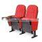 Luxury modern design pink ergonomic auditorium chair with writing pad