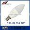 2016 Hot Sale C37 7W 220-240V E27 B22 E14 Candle Light