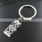 Good Quality 316L Stainless Steel Key Chain with Zircon