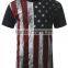 Comfort Blend Crew Neck Men American Flag T-shirt